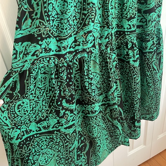 New JODIFL Green Tiered Maxi Dress size Small - Picture 9 of 13